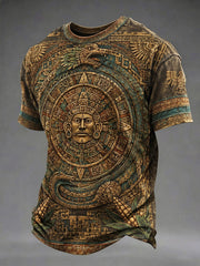 Men's Aztec Print Casual T-shirt