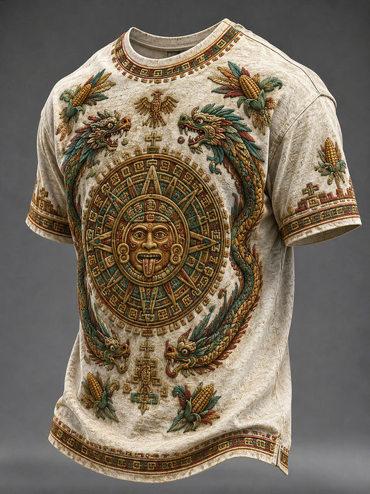 Men's Aztec Print Casual T-shirt