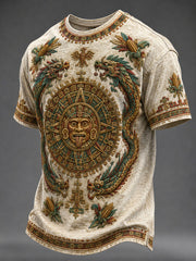 Men's Aztec Print Casual T-shirt