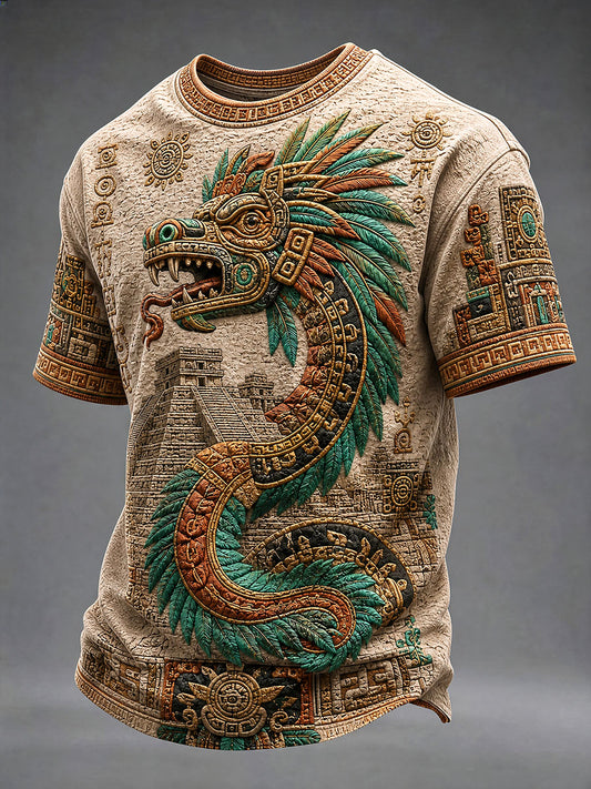 Men's Aztec Print Casual T-shirt