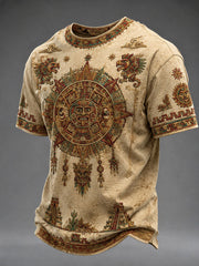 Men's Aztec Print Casual T-shirt