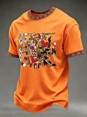 Men's Aztec Print Casual T-shirt
