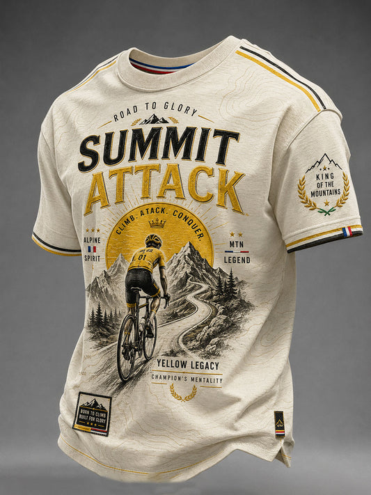 Men's Bicycle Race Short Sleeves T-shirt