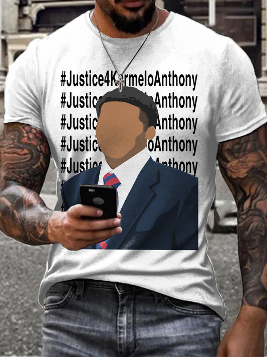 Men's Justice For Karmelo Print T-shirt
