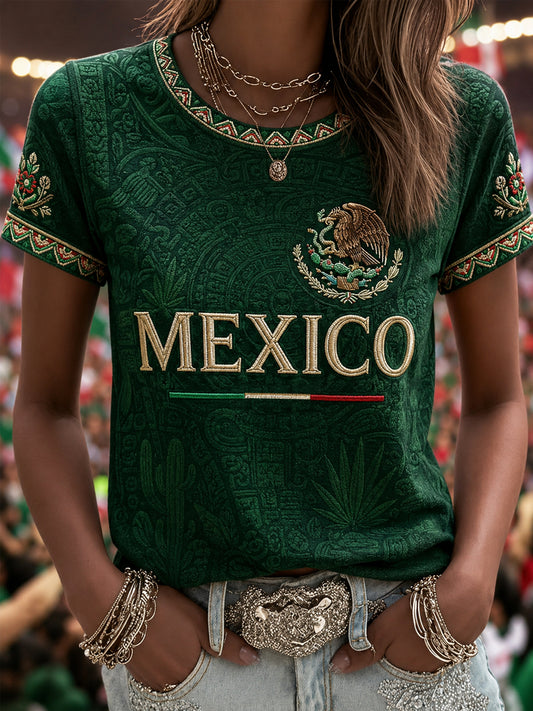 Women's Gift For Football Fans Print Casual Tee
