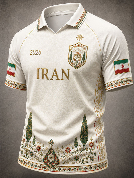 Men's 2026 Iran Football Style T-shirt