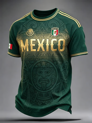Men's Mexico Football Printed short sleeve t-shirt