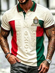 Men's Mexico Football Printed polo shirt