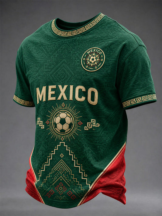 Men's Gift For Football Fans Print Casual Tee