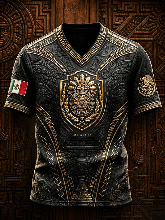 Men's Mexico Pride Art Printed T-shirt