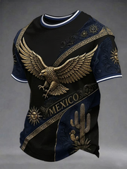 Men's Mexico Pride Art Printed short sleeves t-shirt