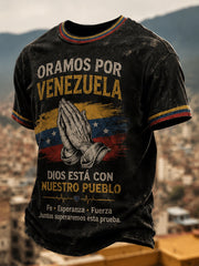 Men's Pray For Venezuela Print T-shirt