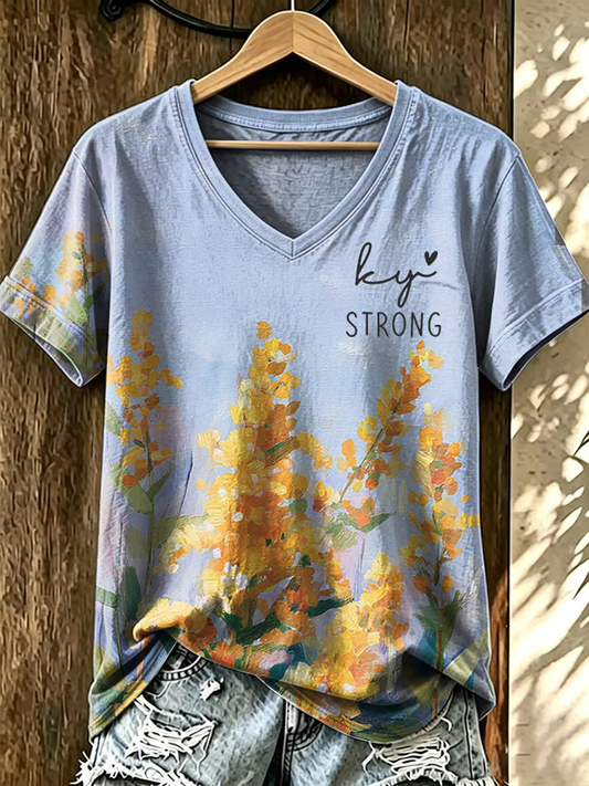 Women's Kentucky Strong Printed short-sleeved T-shirt