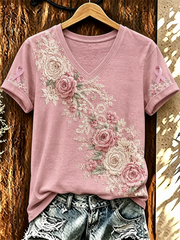 Women's Casual Print Short-Sleeve T-Shirt