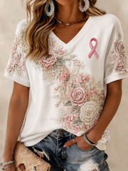 Women's Breast Cancer Short-sleeved T-shirt