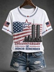 Women's American Patriot Day Short-sleeved T-shirt
