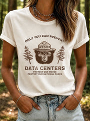 Women's Only You Can Prevent Ai Data Centers Print T-shirt