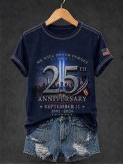Women's 9.11 Never Forget Printed T-shirt