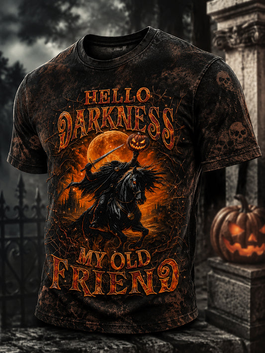 Men's Hello Darkness My Old Friend Halloween T-shirt