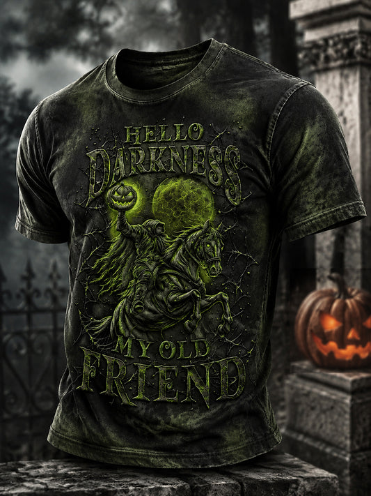 Men's Hello Darkness My Old Friend Halloween T-shirt