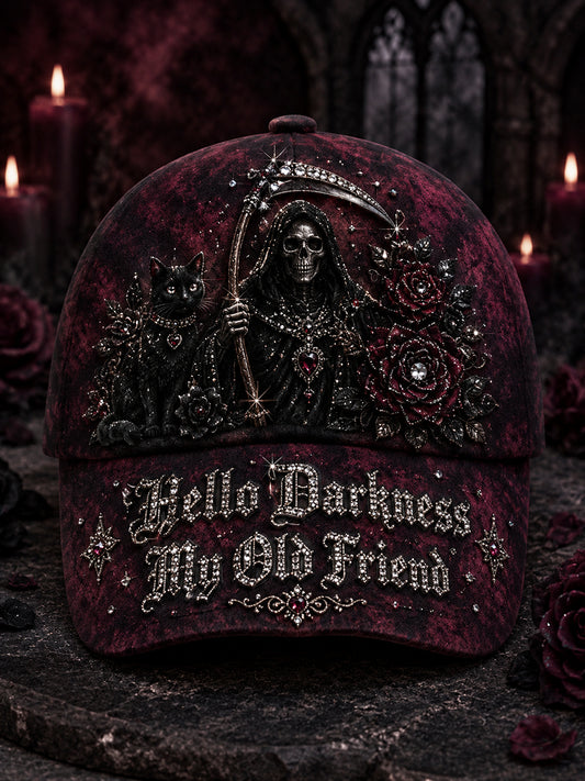 Unisex Hello Darkness My Old Friend Print Cap