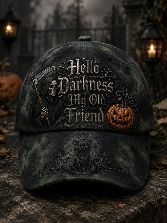 Unisex Hello Darkness My Old Friend Print Cap