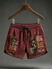 Women's "Runs On Rum, Bad Decisions, and Sea Air" Shorts