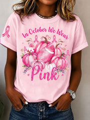 Women's In October We Wear Pink Short-sleeved T-shirt