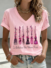 Women's In October We Wear Pink Short-sleeved T-shirt
