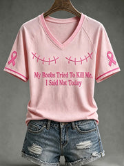 Women's My Boods Tried To Kill Me I Said Not Today V-neck T-shirt