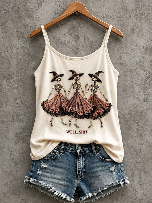 Women's Gothic Skull Tank Top