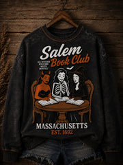Women's Salem Book Club All Witches Welcome Printed Sweatshirt