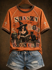Women's Season Of The Book Club Printed T-shirt