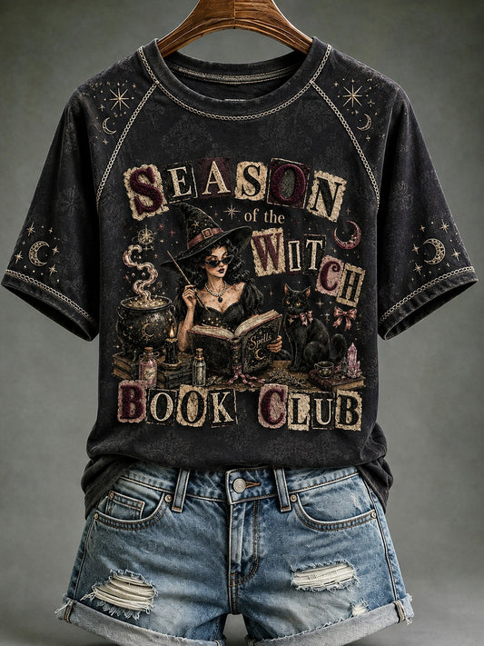 Women's Season Of The Book Club Printed T-shirt