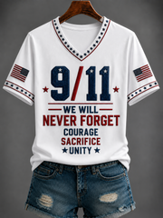Women's American Patriot Day Short-sleeved T-shirt