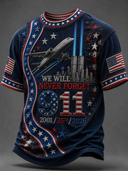 Men's We Will Never Forget 9 11 September 11 T-shirt