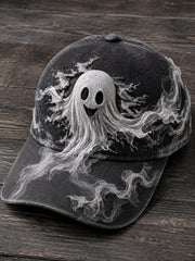 Unisex Halloween Ghost Print Hat