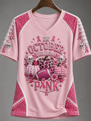 Women's in october we wear pink T-shirt