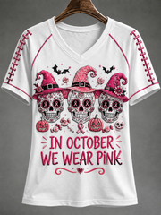 Women's in october we wear pink T-shirt