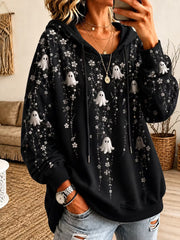 Women's Halloween Print Casual Regular Sweatshirt