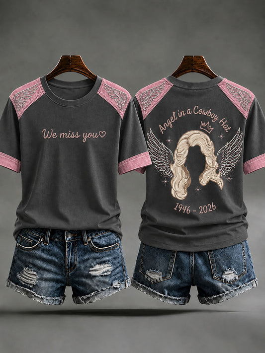 Women's Rip Country Music Lover Queen of Country Printed T-shirt