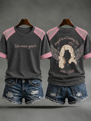 Women's Rip Country Music Lover Queen of Country Printed T-shirt