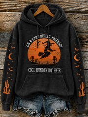 Women's Halloween Witch Hooded Sweatshirt