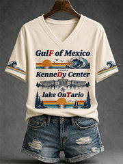 Women's Lake Ontario Always And Forever V-Neck Tee