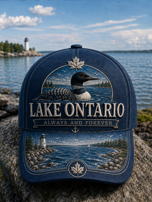Unisex Lake Ontario Always And Forever Print Cap