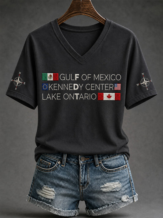 Women's Lake Ontario Always And Forever V-Neck Tee