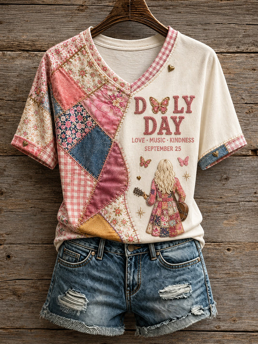 Women's Country Music Lover We Will Always Love U Printed T-Shirt