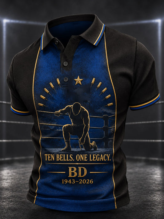 Men's Rip Wrestling Legend Superstar 1943-2026 Printed Casual Tops