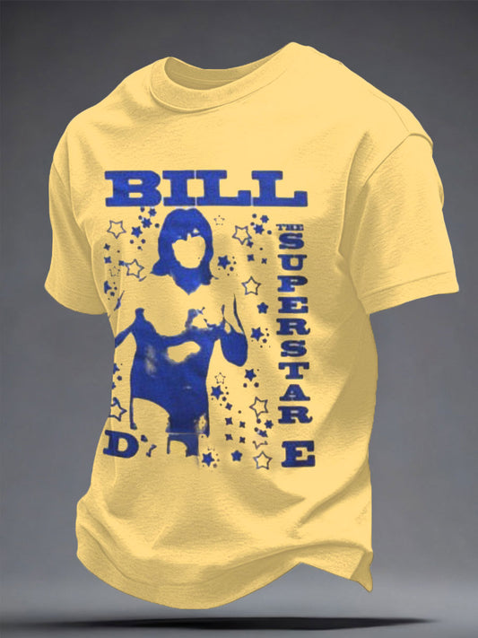 Men's Rip Wrestling Legend Superstar 1943-2026 Printed T-shirt