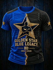 Men's Rip Wrestling Legend Superstar 1943-2026 Printed T-shirt